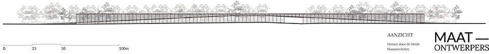 Cycling through the Heathland in the Hoge Kempen National Park by Maat Ontwerpers