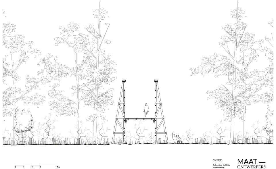 Cycling through the Heathland in the Hoge Kempen National Park by Maat Ontwerpers