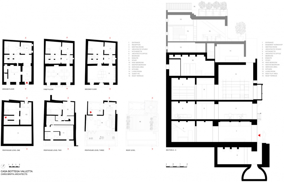 casa bottega by chris briffa architects