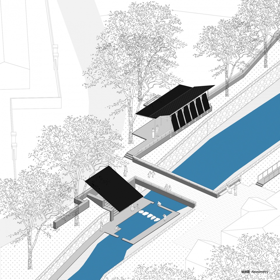 upgrading and renovation of public waterfront space in niujiaochong village huoshan county anhui province by fu yingbin