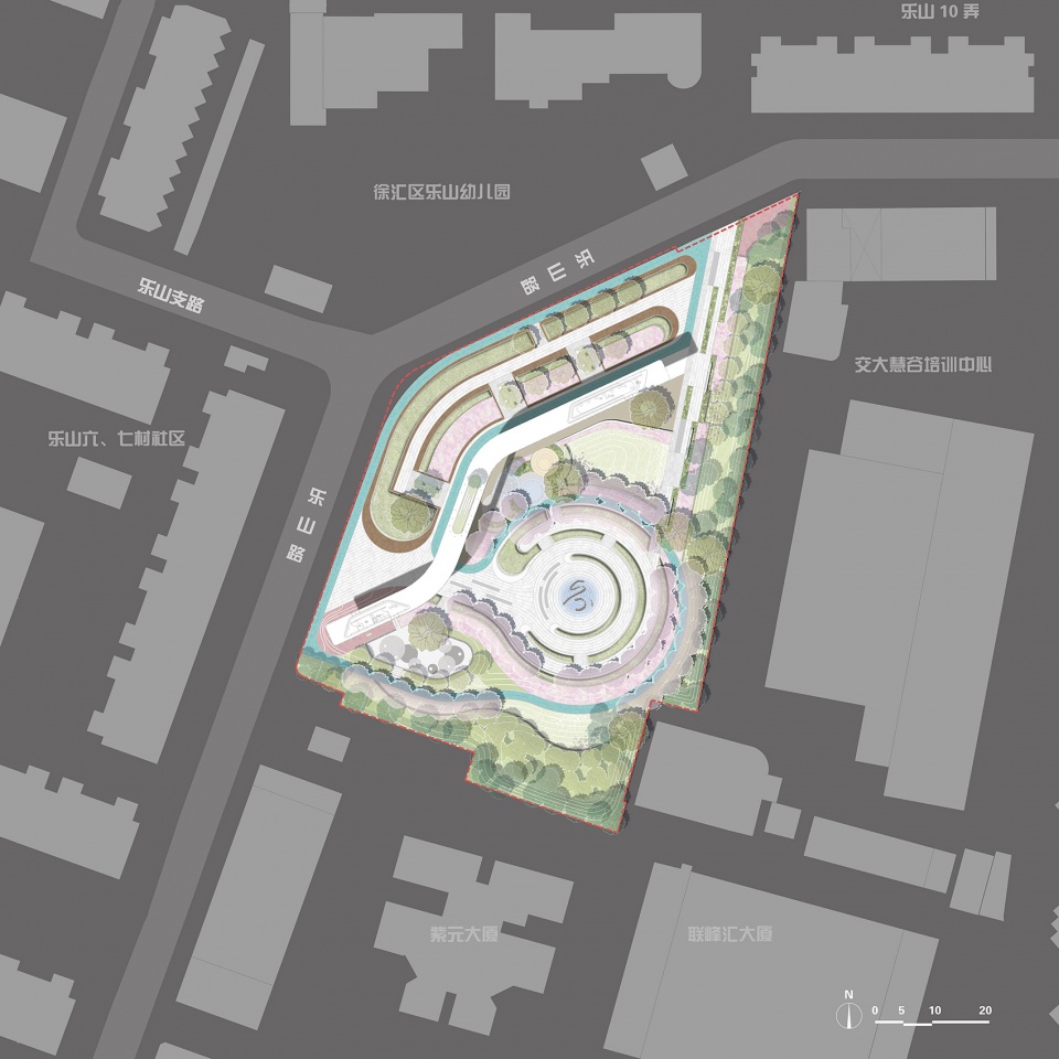leshan pocket park shanghai by viascape design.
