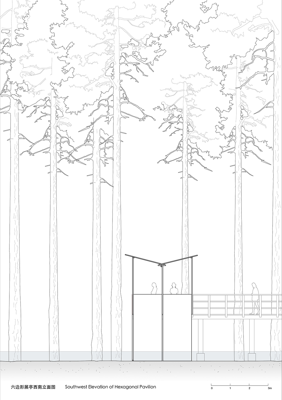 Temporary Pavilions in Aquatic Forest Park, China by Atelier Gegeben