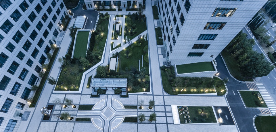 landscape design of the management sub center of cccc by cccc highway consultants co ltd