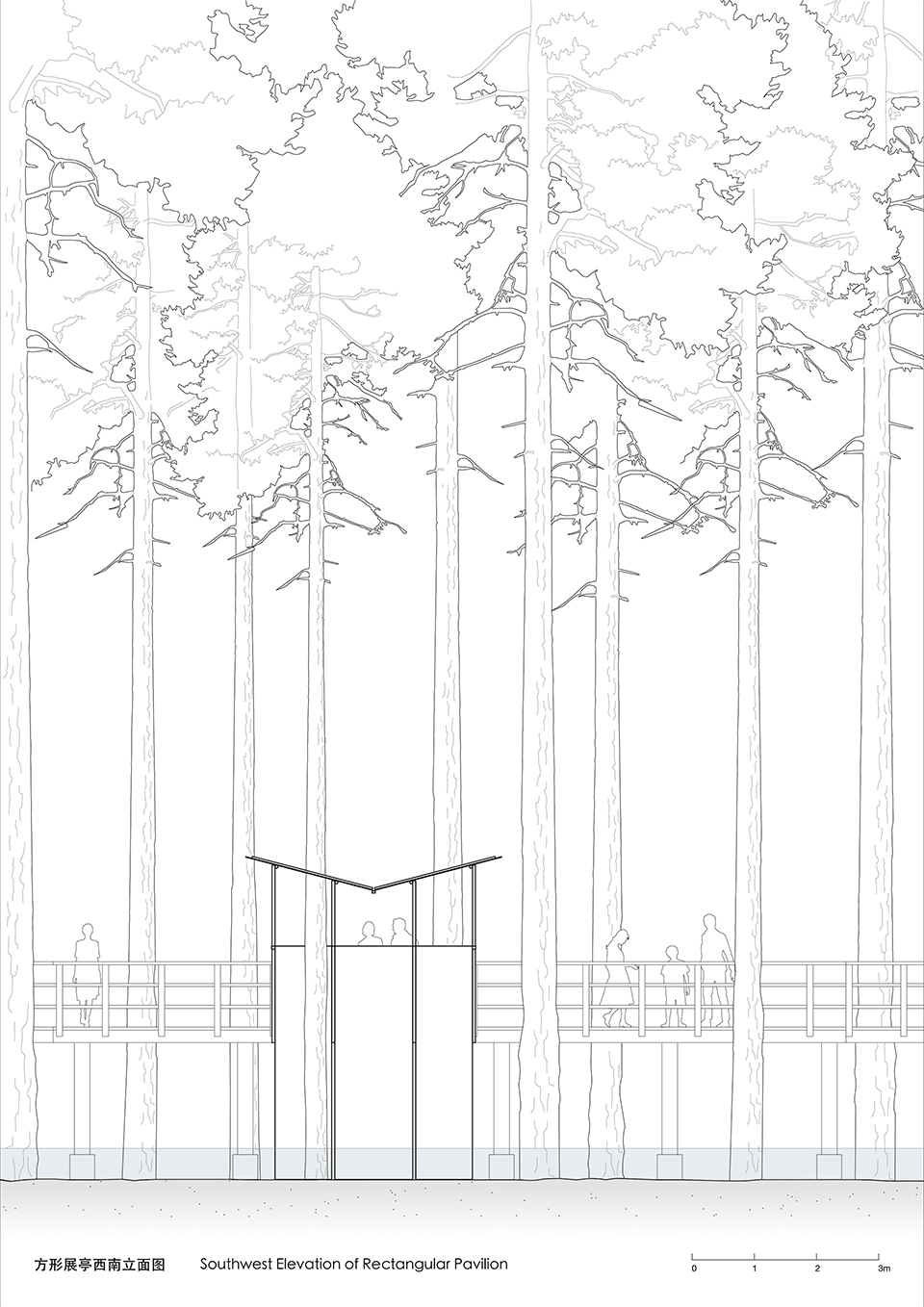 Temporary Pavilions in Aquatic Forest Park, China by Atelier Gegeben