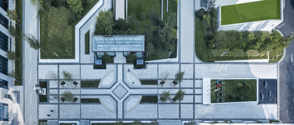 landscape design of the management sub center of cccc by cccc highway consultants co ltd
