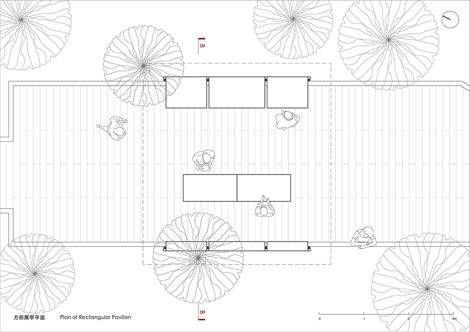 Temporary Pavilions in Aquatic Forest Park, China by Atelier Gegeben