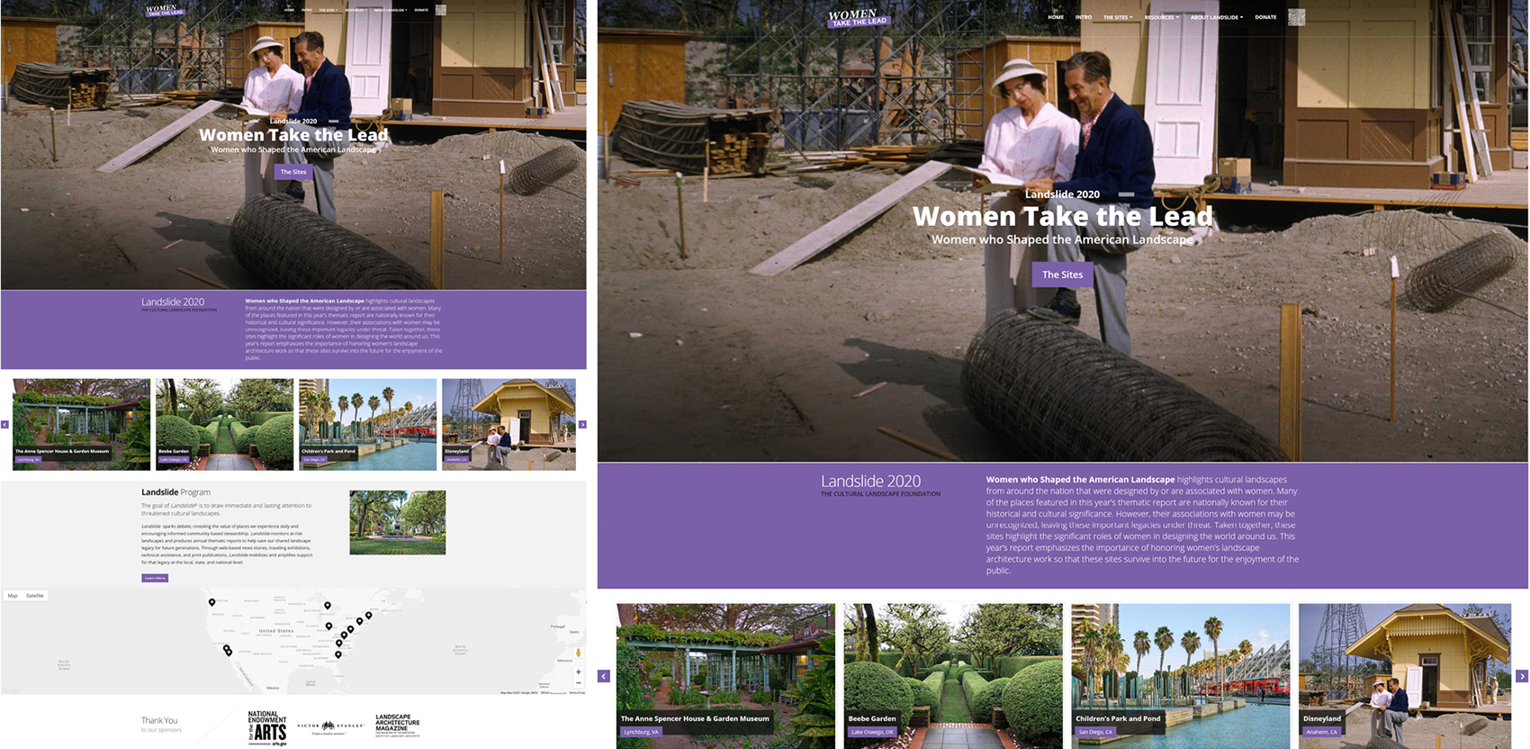 2021 asla communications award of honor landslide 2020 women take the lead the cultural landscape foundation