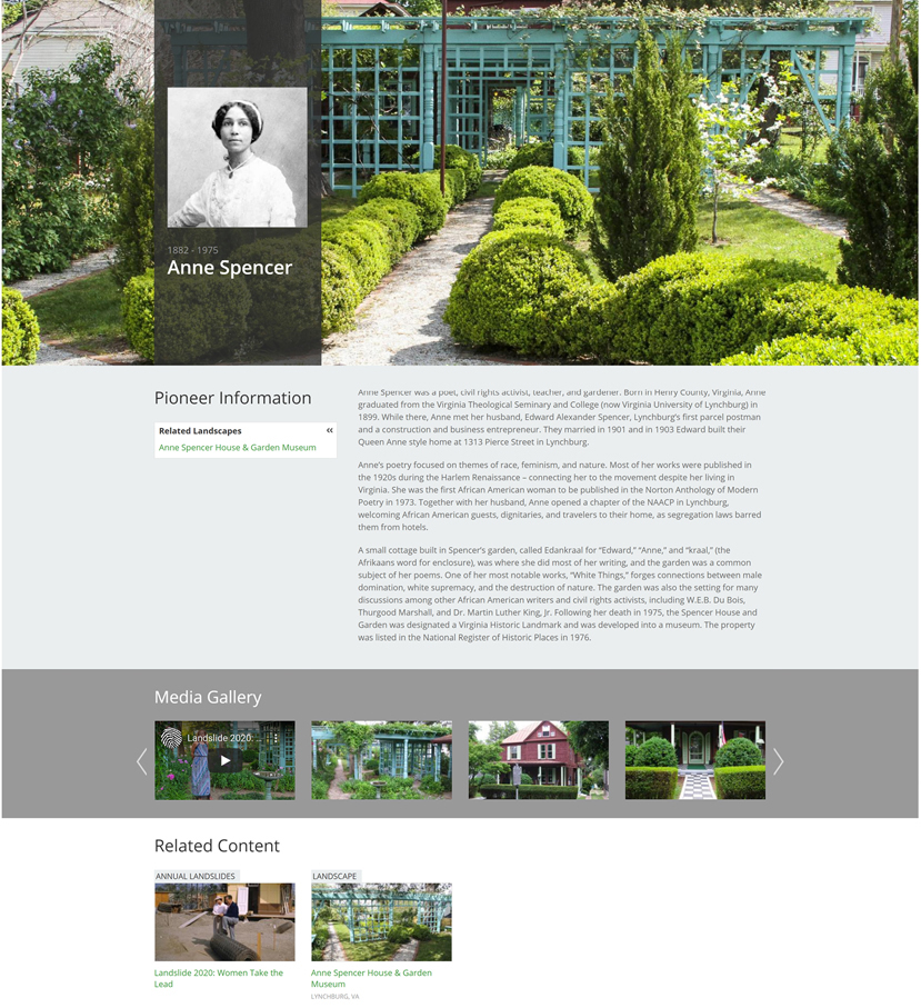 2021 asla communications award of honor landslide 2020 women take the lead the cultural landscape foundation