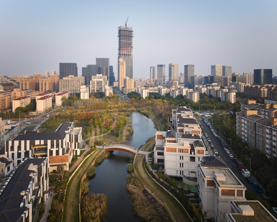 a leaf of boat the reconstruction of a convenient bridge in new jiangwan neighborhood shanghai by l and m