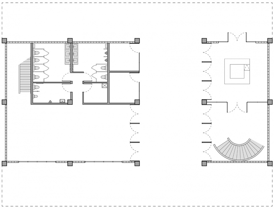 four roof pavilion by found projects schneider luescher