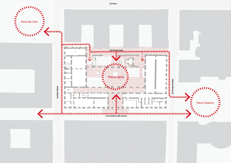 oma david gianotten wins competition to transform museo egizio in turin