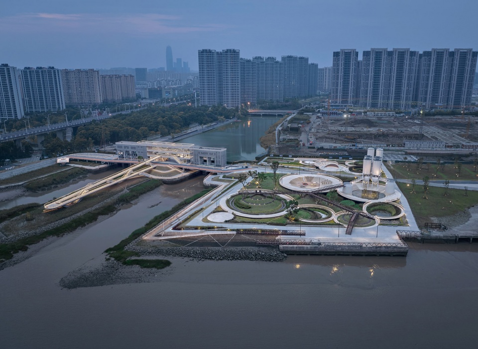 upgrading and renovation of the public space on the south bank of jiaojiang river by original design studiotjad