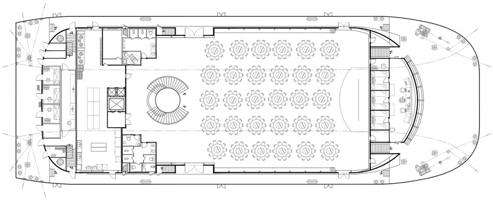 yangtze river wedding cruise ship appearance design by school of architecture and urban planning hust qing studio