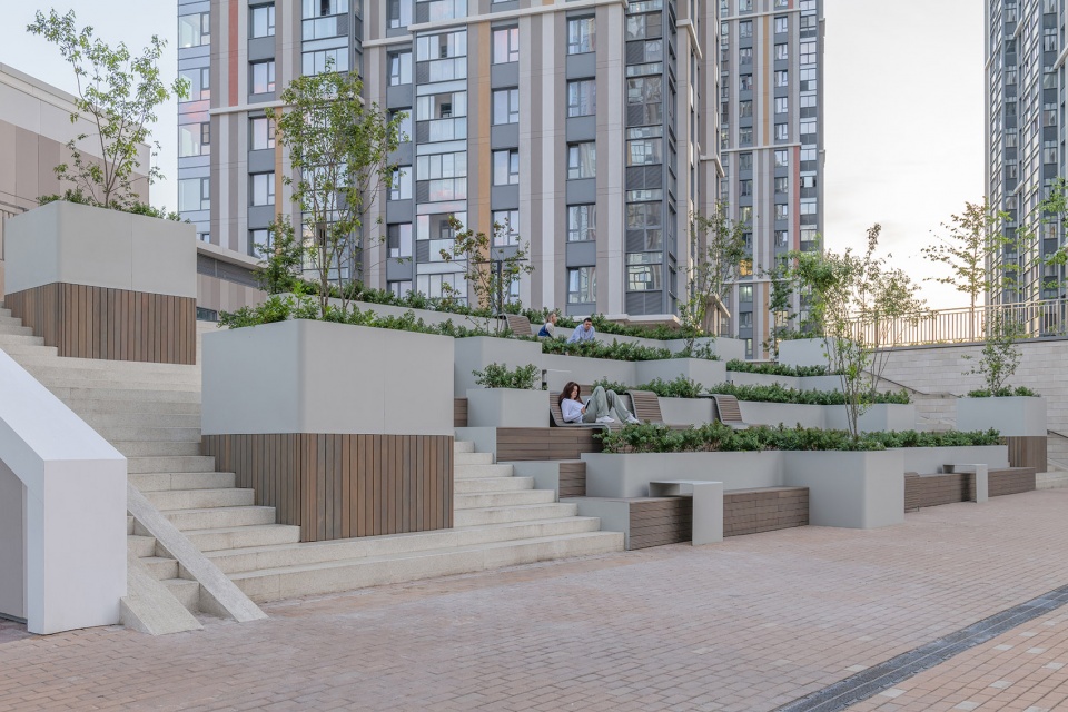 public space in the residential complex by basis architectural bureau