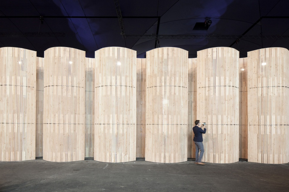 the ephemeral auditorium paris by artbuild architects