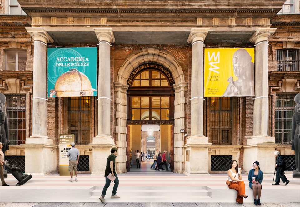 oma david gianotten wins competition to transform museo egizio in turin
