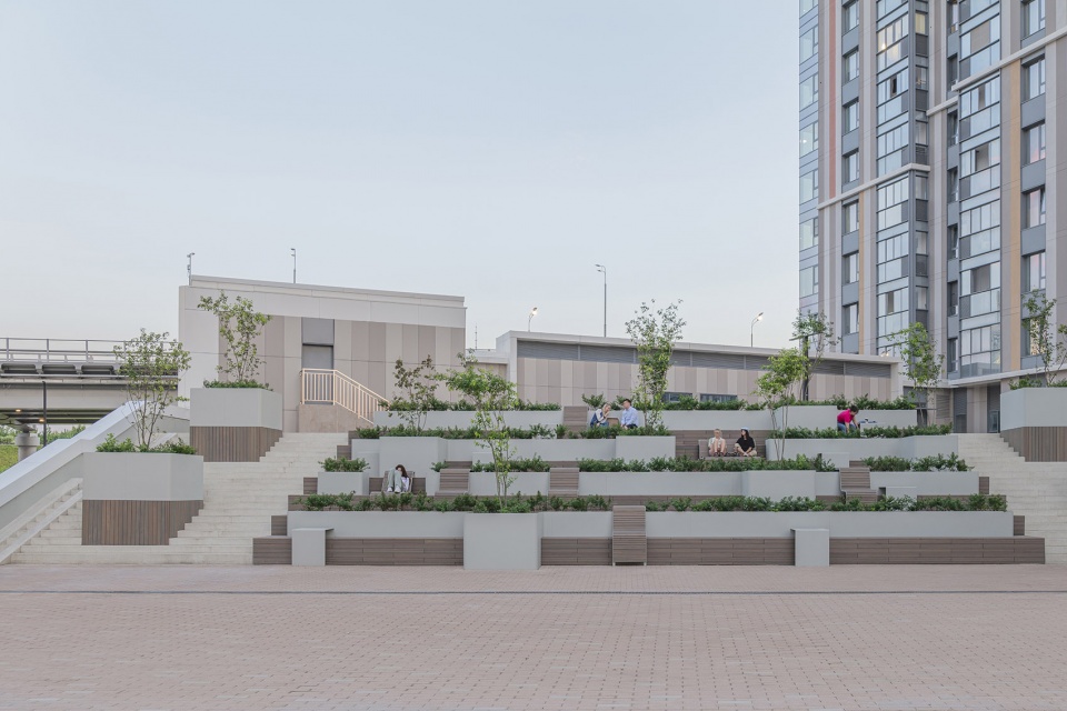 public space in the residential complex by basis architectural bureau