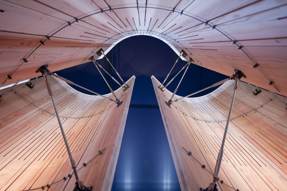 the ephemeral auditorium paris by artbuild architects