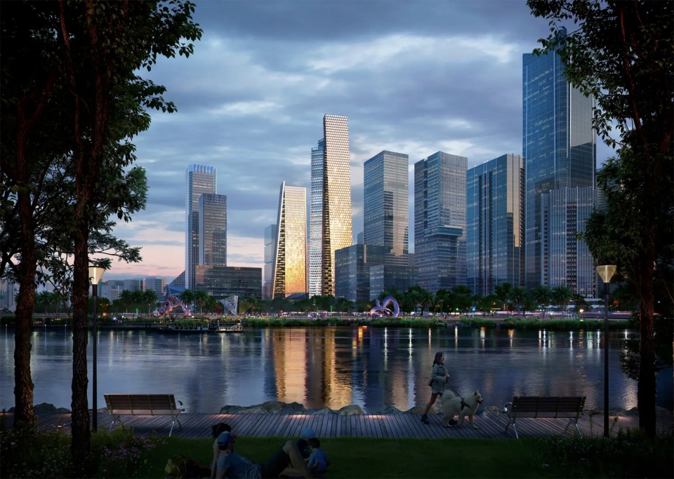 big wins the competition to design qianhai prisma towers in shenzhen