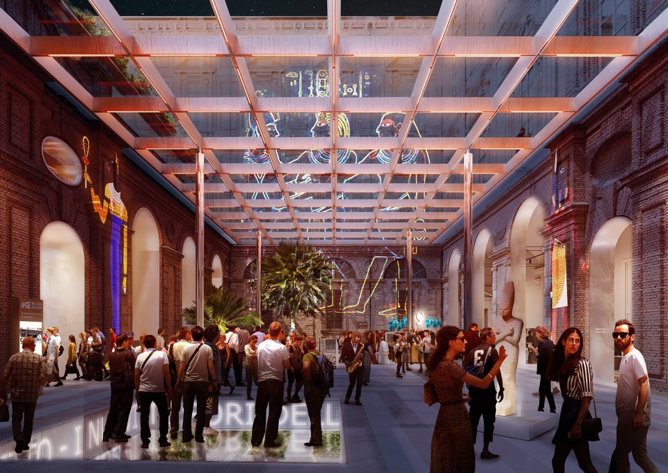 oma david gianotten wins competition to transform museo egizio in turin