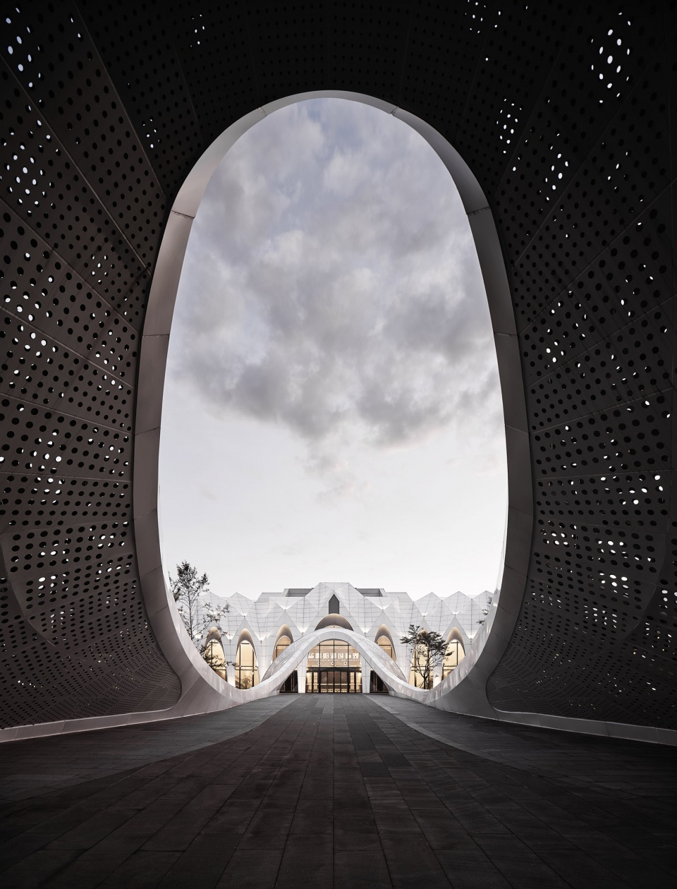international migratory bird town convention exhibition center by oi architects