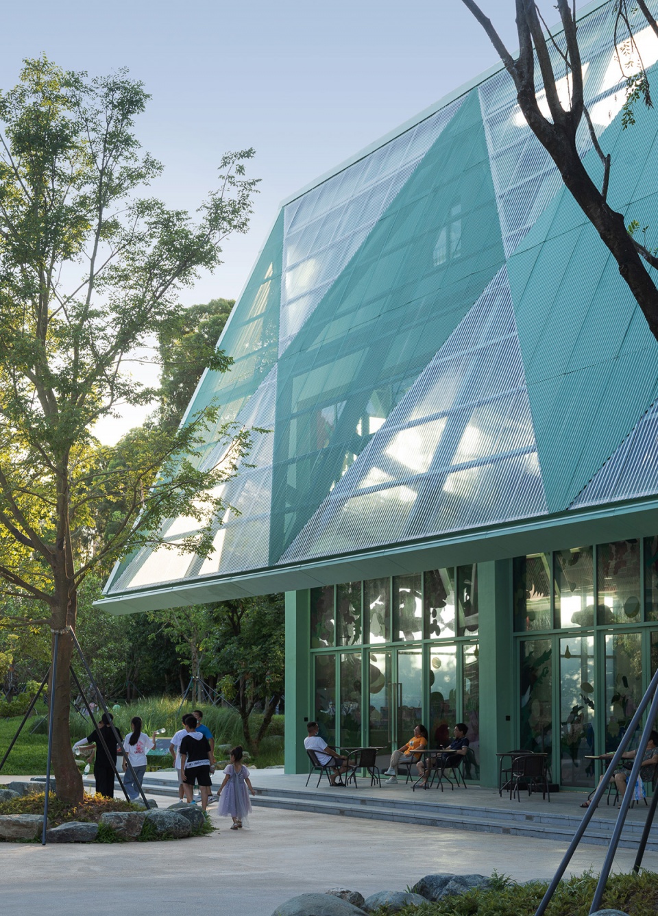 four roof pavilion by found projects schneider luescher
