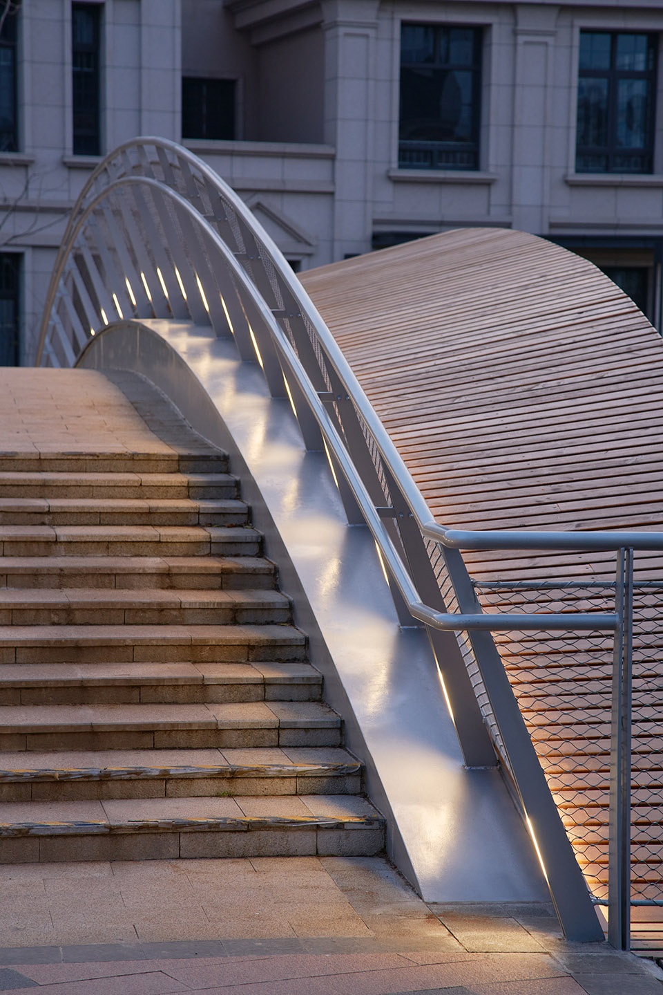 a leaf of boat the reconstruction of a convenient bridge in new jiangwan neighborhood shanghai by l and m