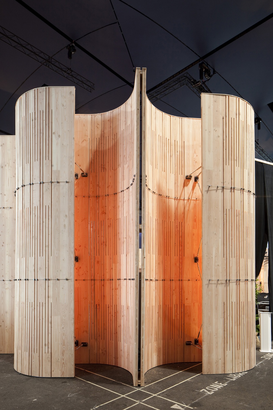 the ephemeral auditorium paris by artbuild architects