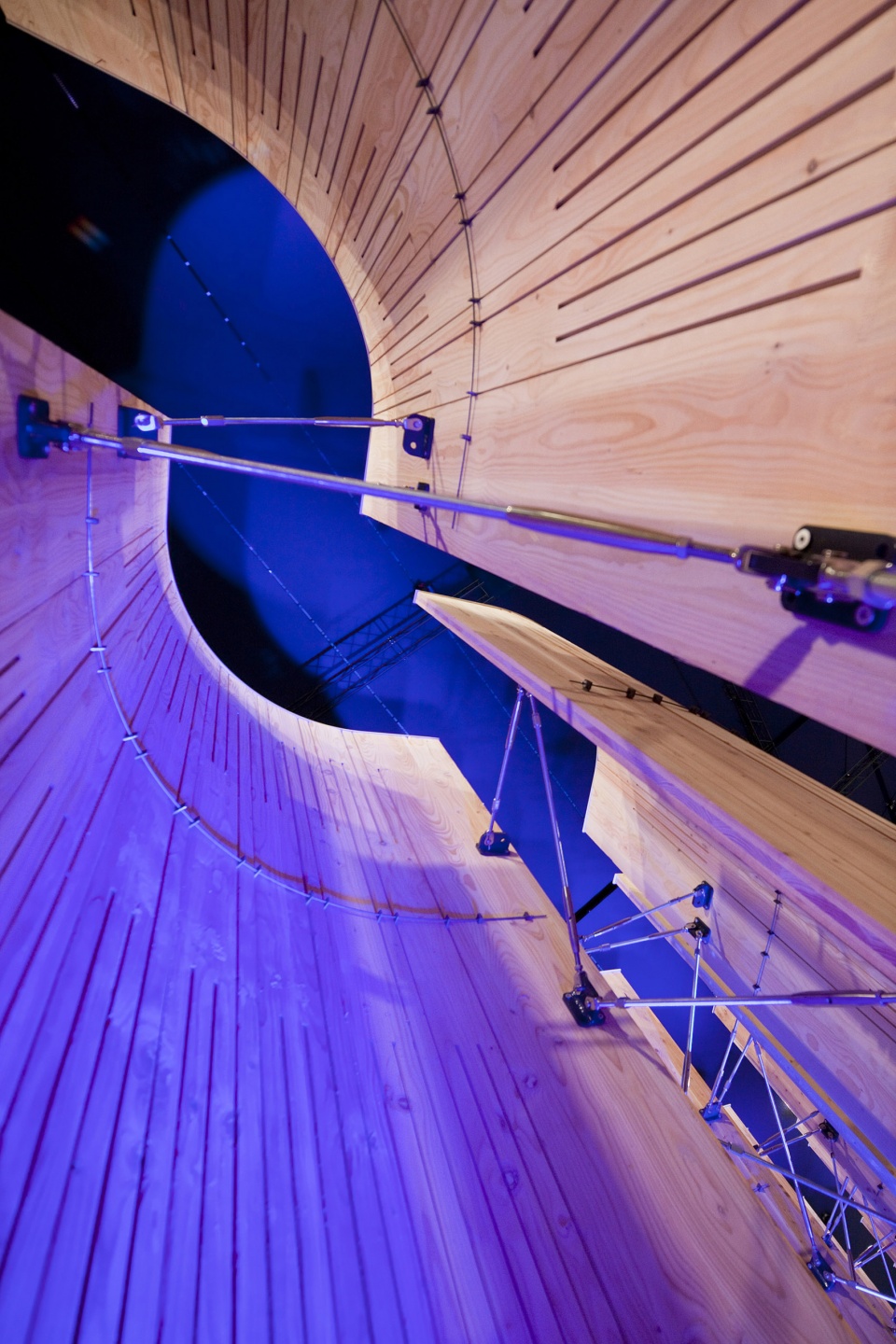 the ephemeral auditorium paris by artbuild architects