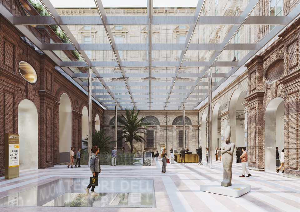 oma david gianotten wins competition to transform museo egizio in turin