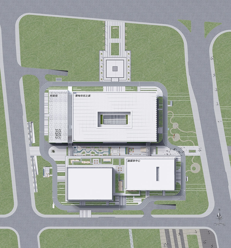 caidian urban comprehensive service center phase i by citic design