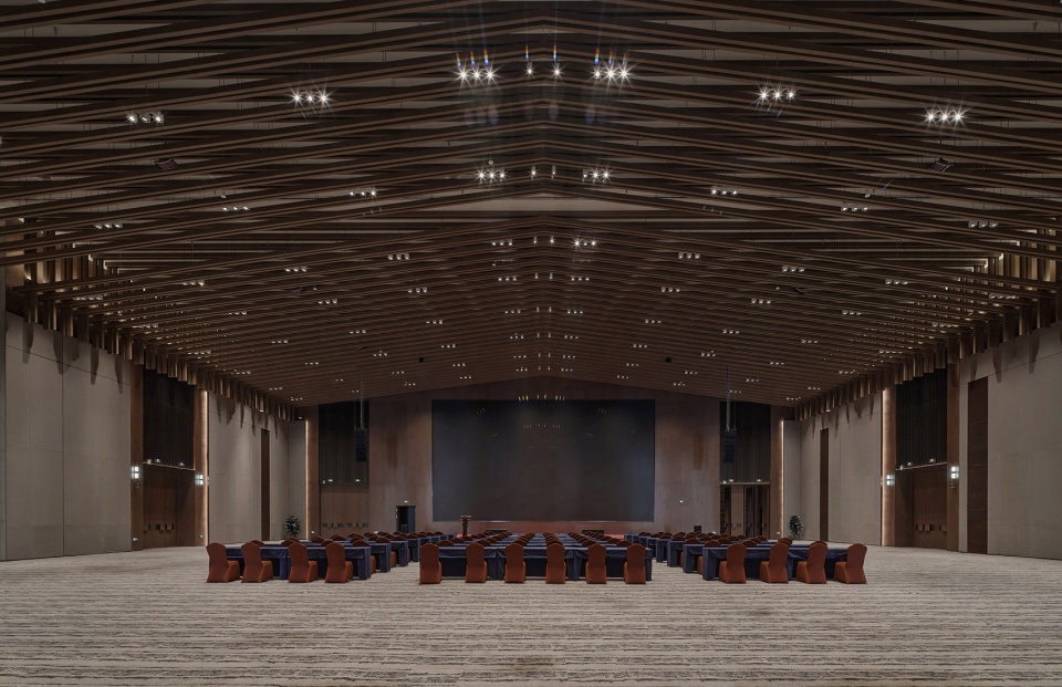 international migratory bird town convention exhibition center by oi architects