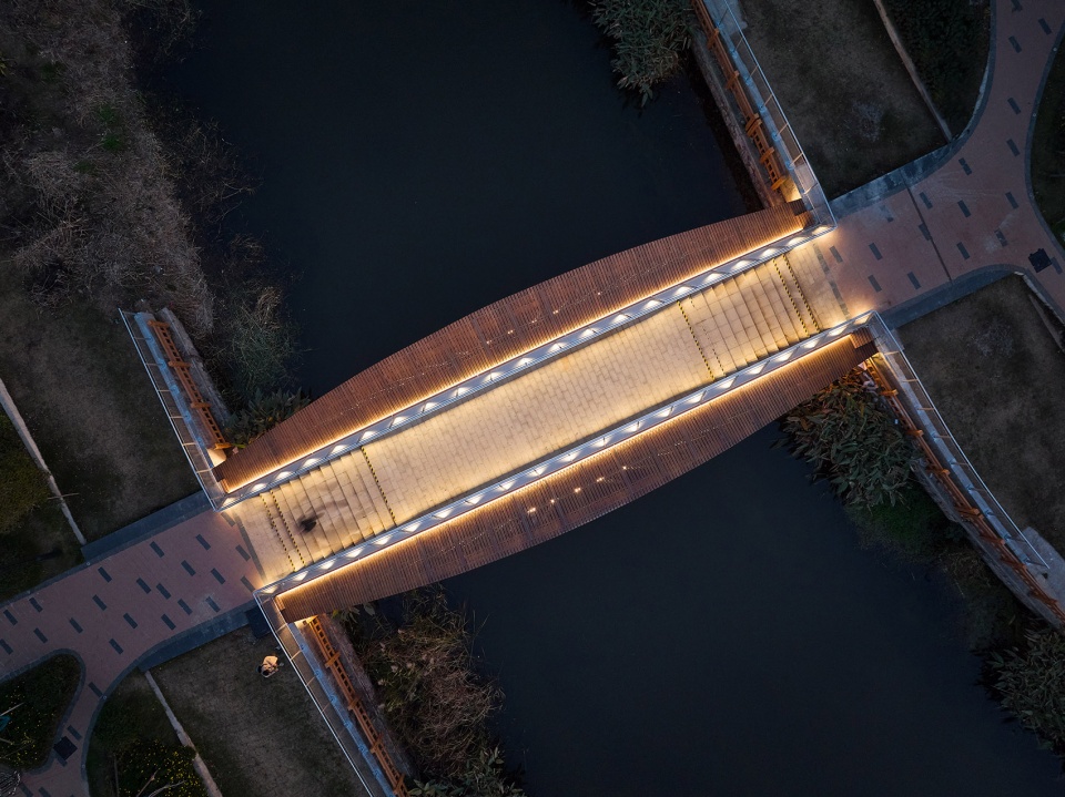 a leaf of boat the reconstruction of a convenient bridge in new jiangwan neighborhood shanghai by l and m