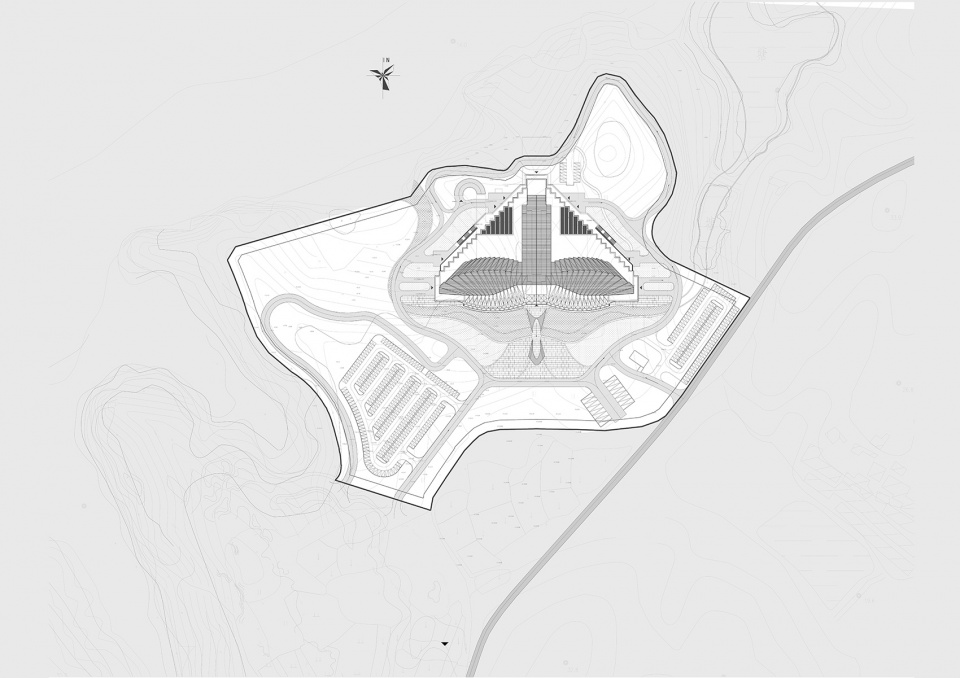 international migratory bird town convention exhibition center by oi architects