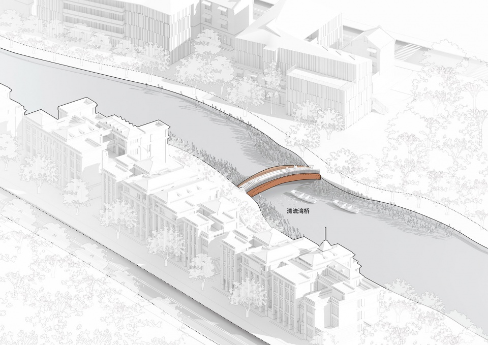 a leaf of boat the reconstruction of a convenient bridge in new jiangwan neighborhood shanghai by l and m