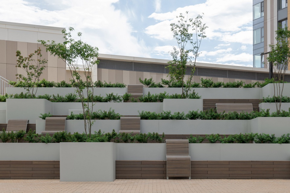 public space in the residential complex by basis architectural bureau