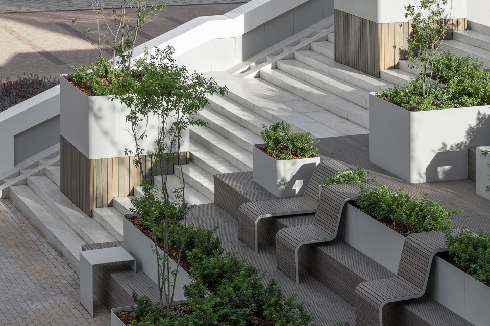 public space in the residential complex by basis architectural bureau