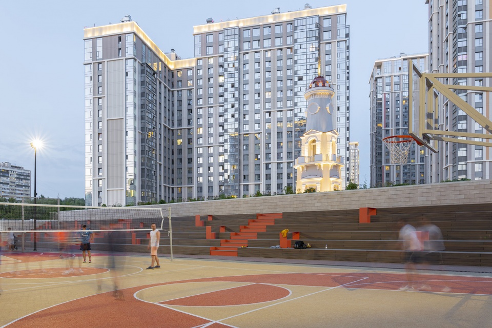 public space in the residential complex by basis architectural bureau