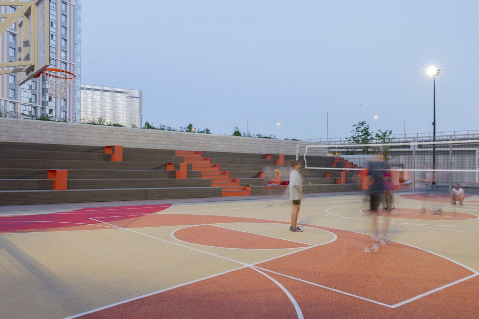 public space in the residential complex by basis architectural bureau