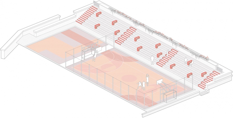public space in the residential complex by basis architectural bureau