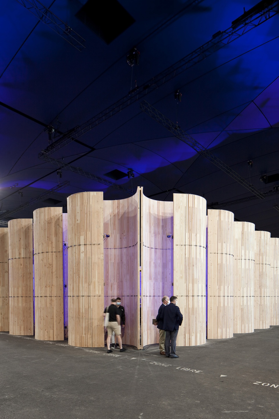 the ephemeral auditorium paris by artbuild architects