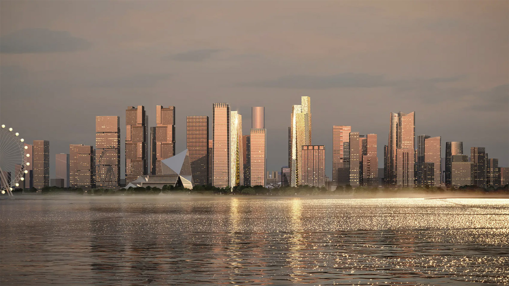 big wins the competition to design qianhai prisma towers in shenzhen