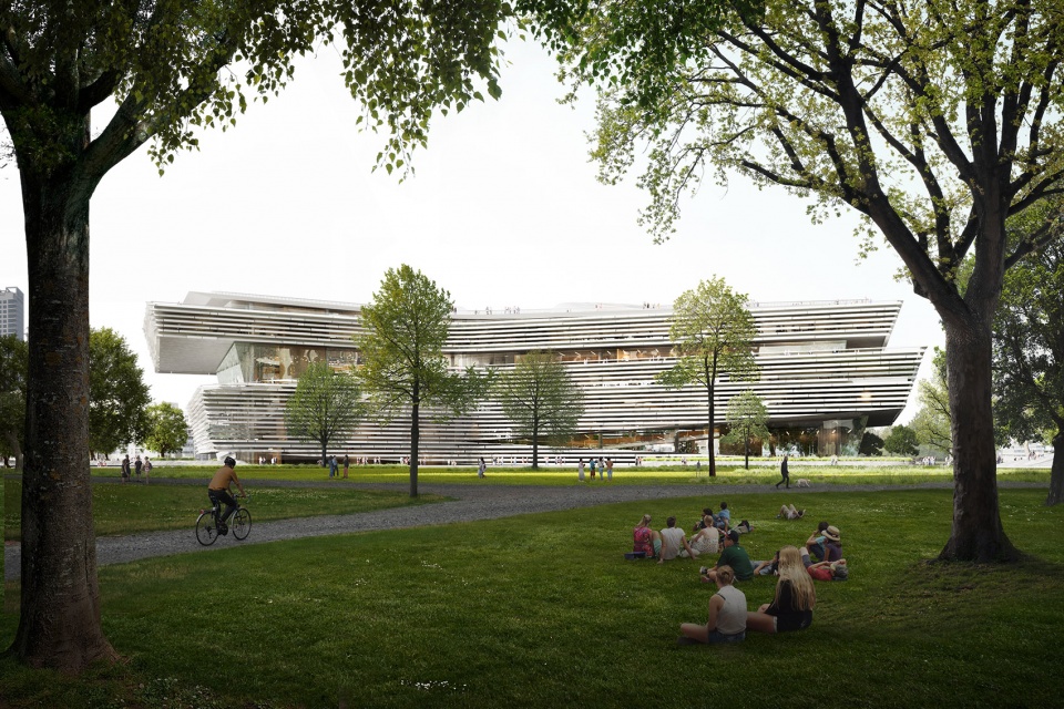 new wuhan library by cook haffner architecture platform beijing tsinghua tongheng urban planning design institute