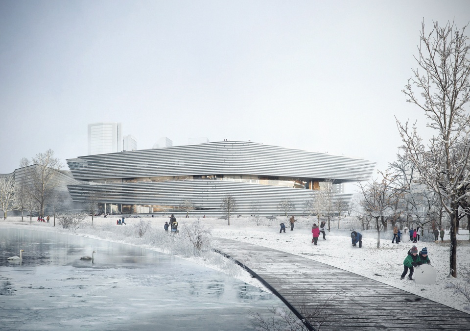 new wuhan library by cook haffner architecture platform beijing tsinghua tongheng urban planning design institute