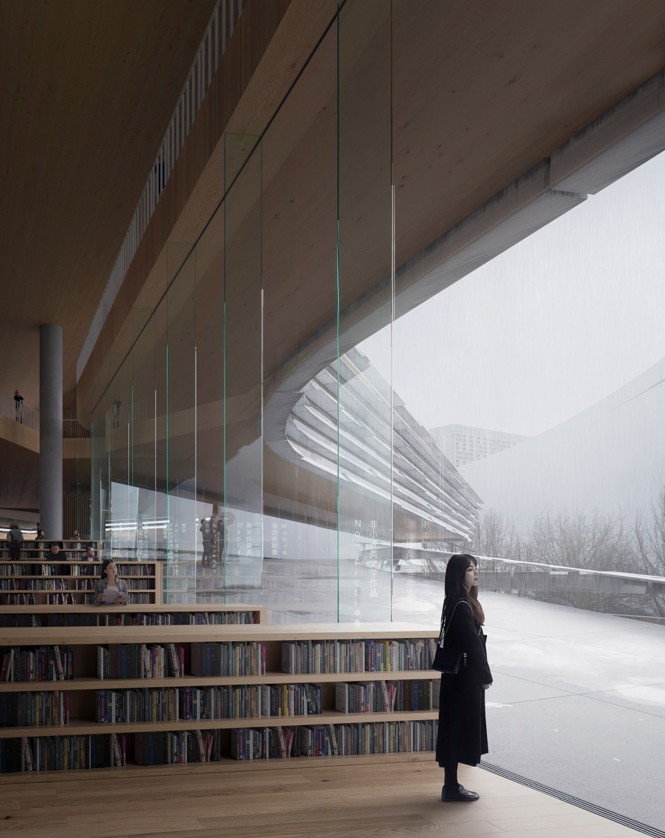 new wuhan library by cook haffner architecture platform beijing tsinghua tongheng urban planning design institute