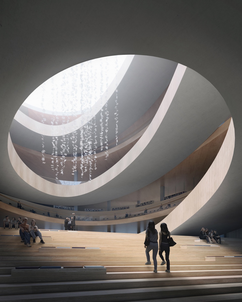 new wuhan library by cook haffner architecture platform beijing tsinghua tongheng urban planning design institute
