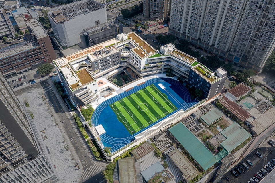 taoyuan elementary school by cube design