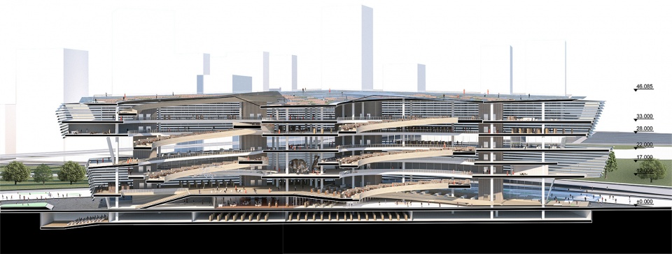 new wuhan library by cook haffner architecture platform beijing tsinghua tongheng urban planning design institute
