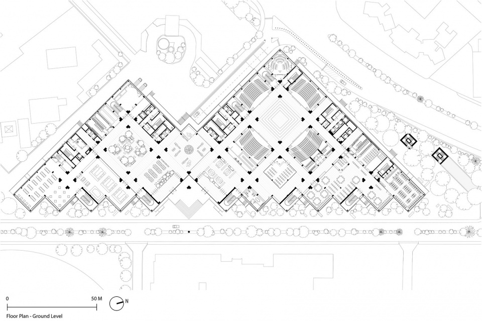 dy patil university centre of excellence by foster partners