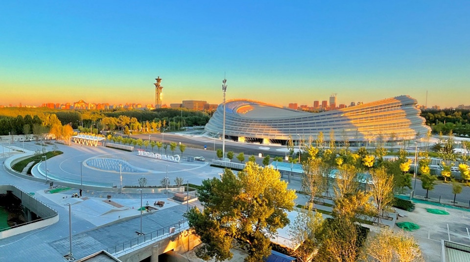 china national tennis center by la group